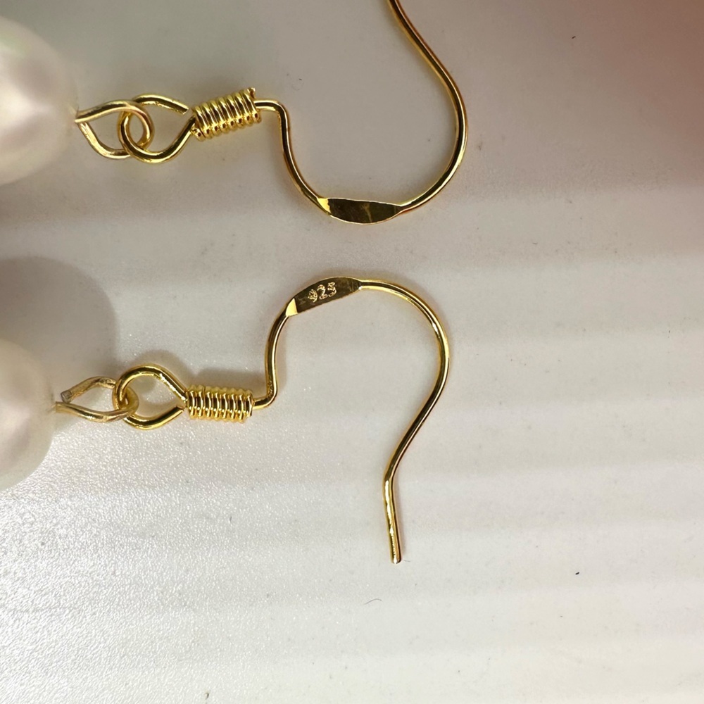 NEW⚜️Freshwater Pearl Drop Earrings - Picture 4 of 5